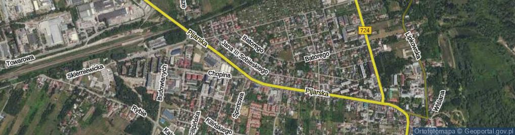 Zdjęcie satelitarne Króla Jana III Sobieskiego ul.